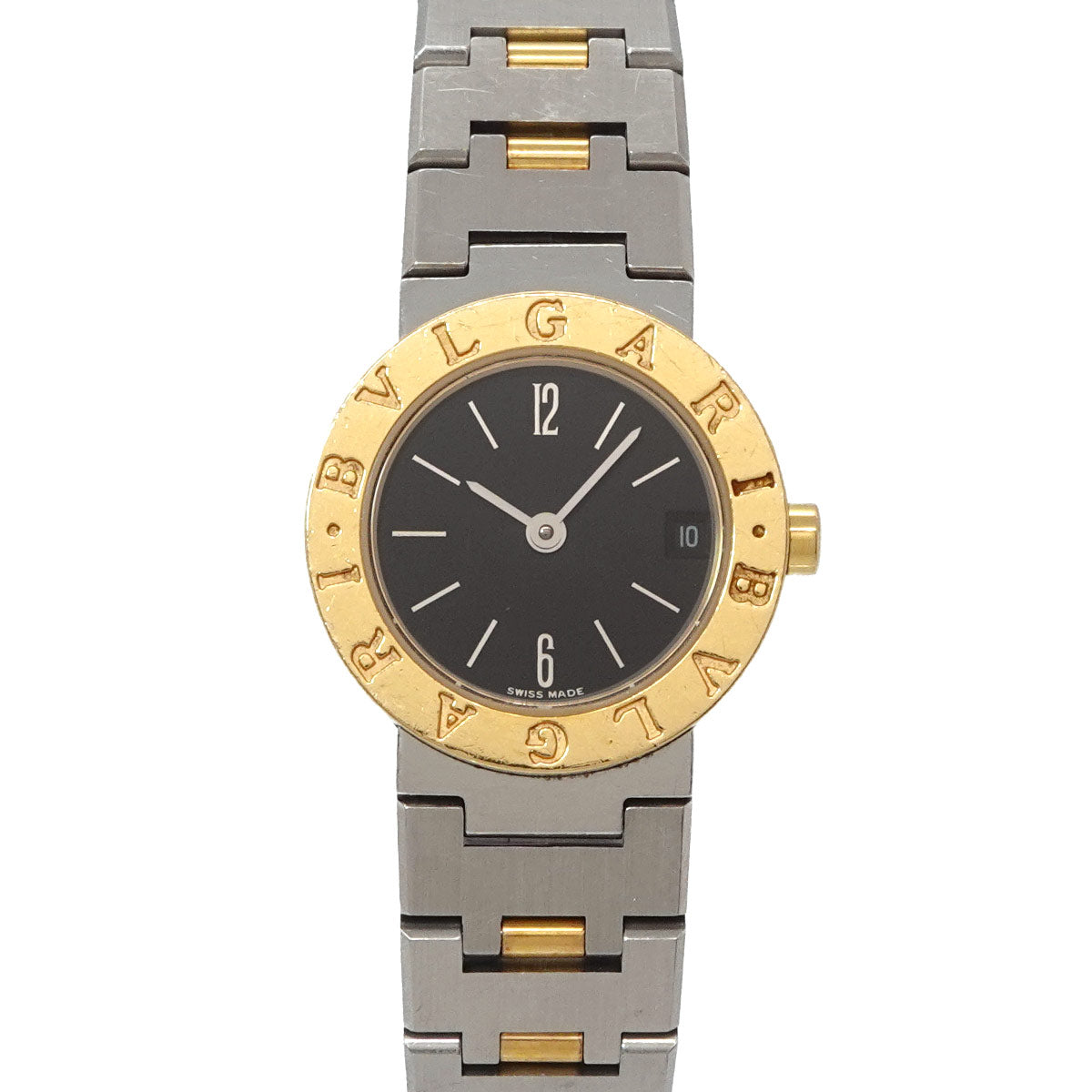 BVLGARIBVLGARI Two Tones BB23SGD YG Black Dial Ladies
