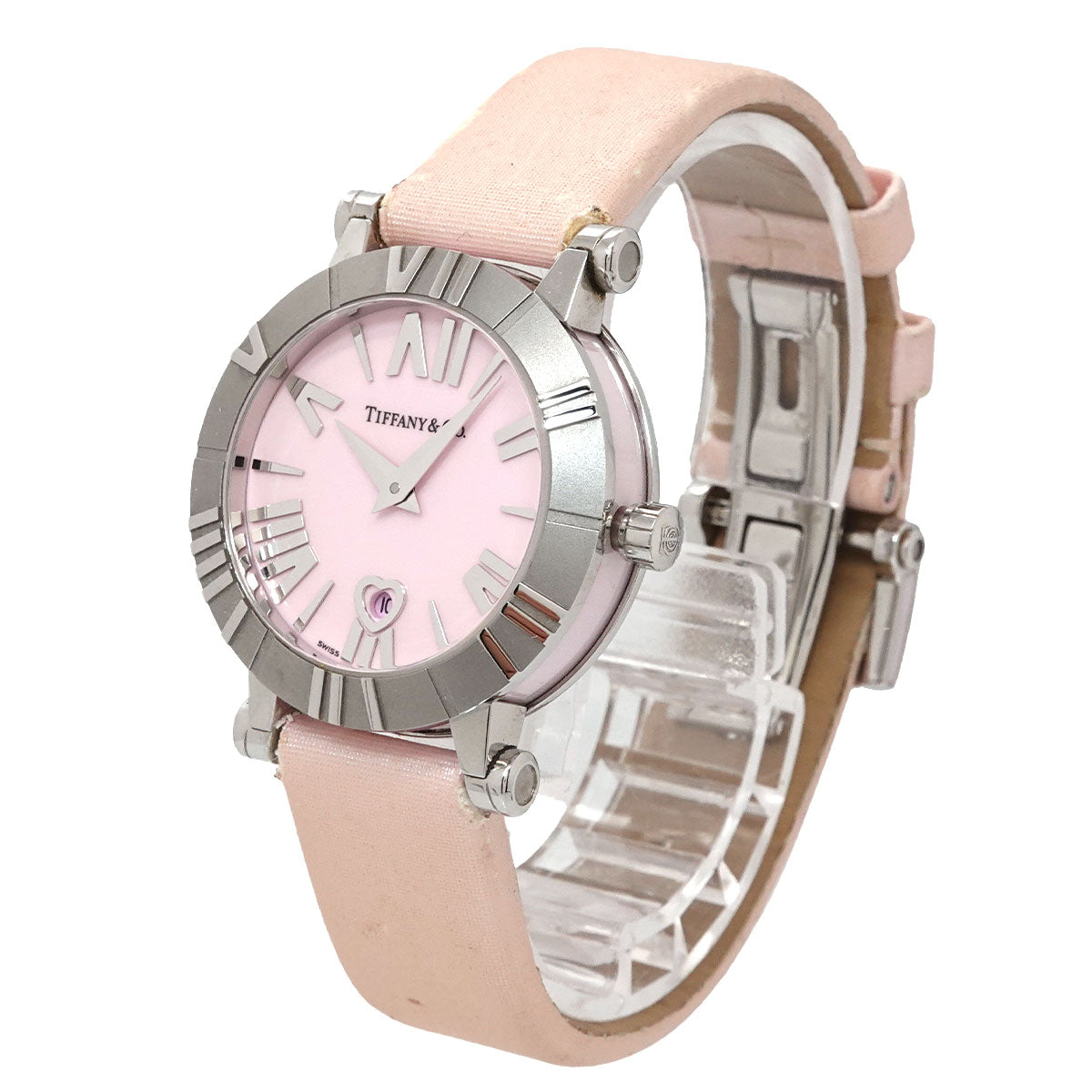 Atlas Heart Date Z1300.11.11A31A41A Pink Dial Ladies