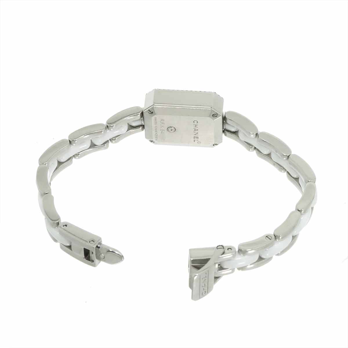Premiere H2132 Diamond Bezel Ceramic Quartz White Dial Ladies