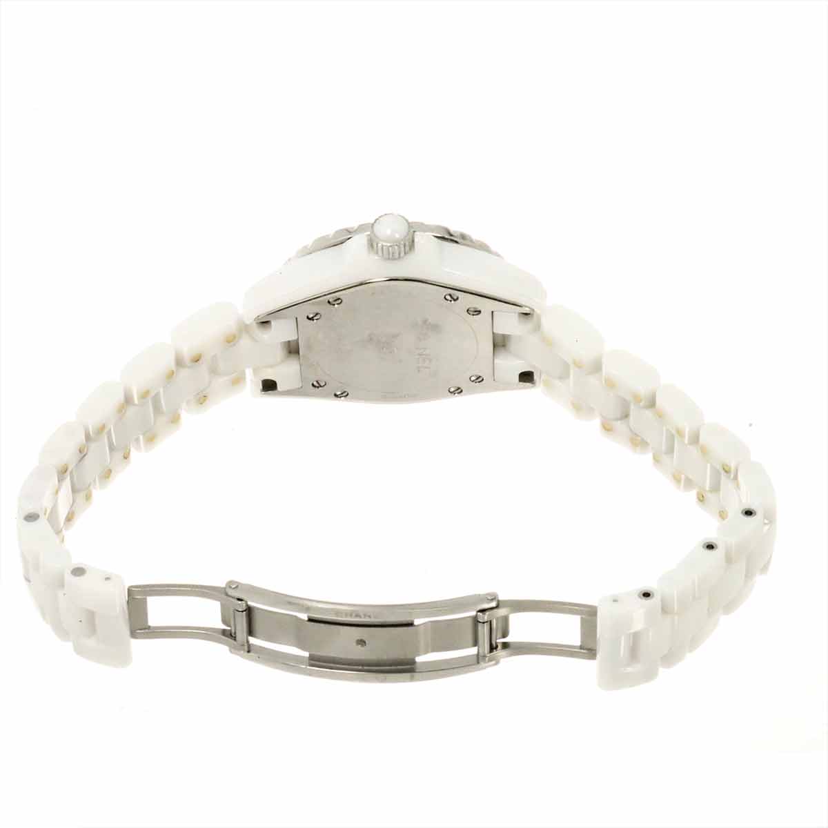 J12 H2422 33mm 8P Diamond Quartz White Shell Dial Ladies Watch