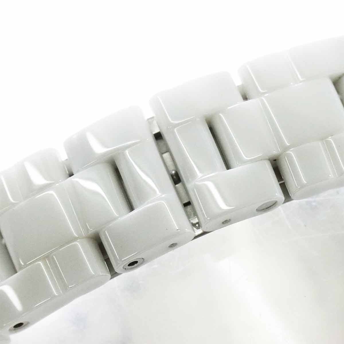 J12 H2422 33mm 8P Diamond Quartz White Shell Dial Ladies Watch