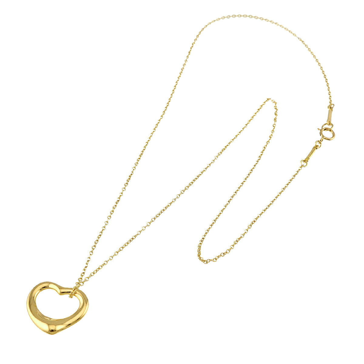 Open Heart Necklace 18K Yellow Gold 750