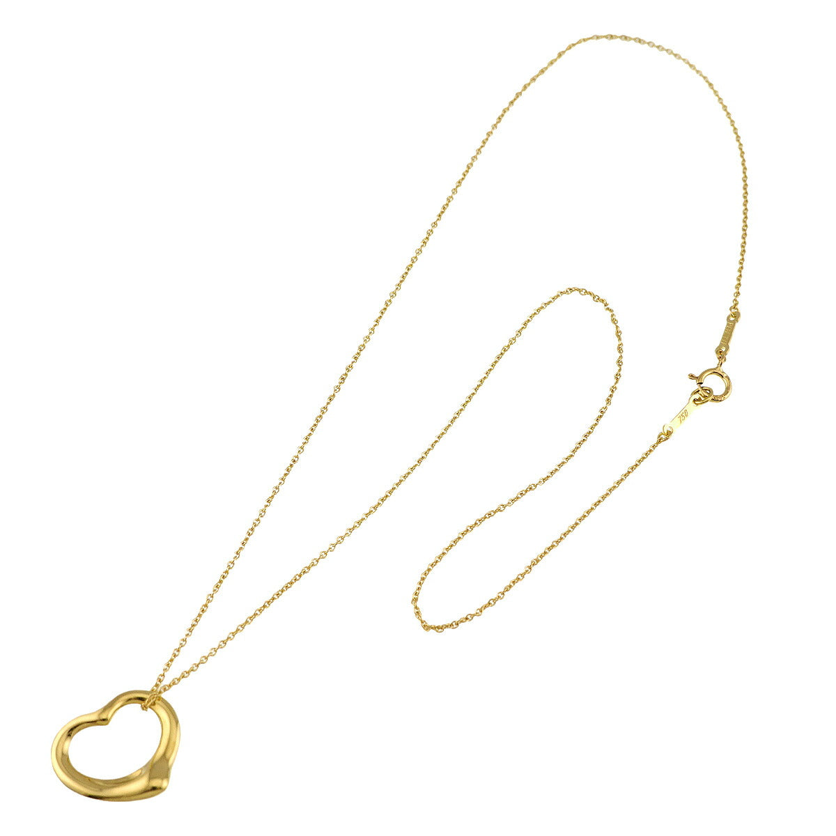 Open Heart Necklace 18K Yellow Gold 750