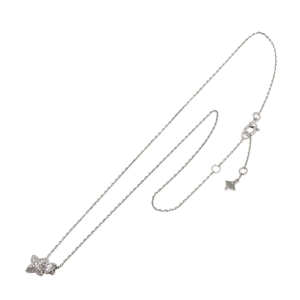 Diamond Necklace 18K WG 750