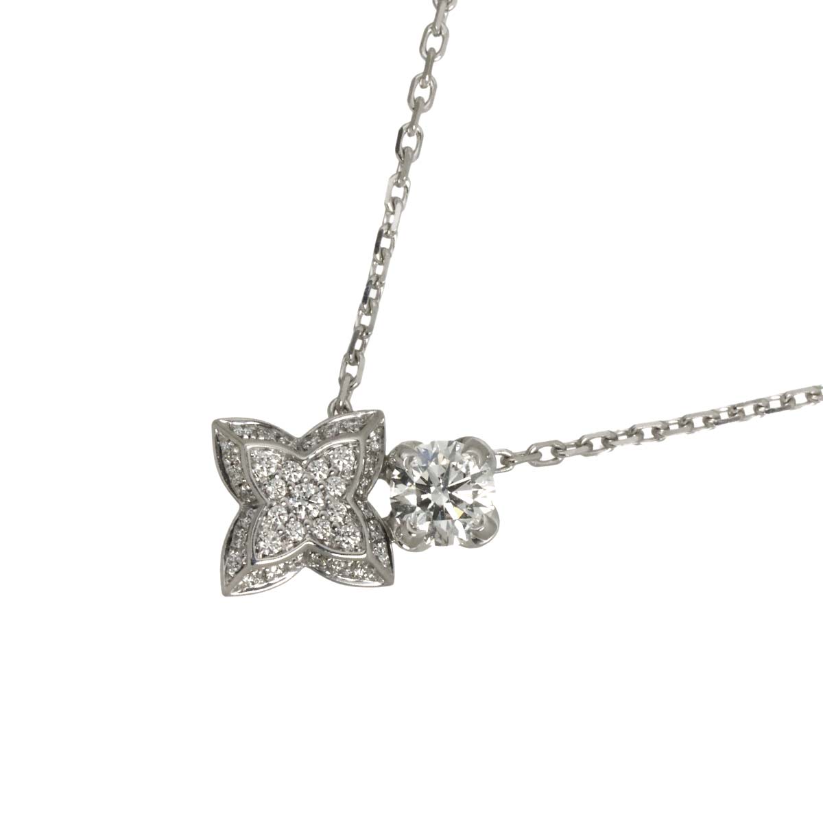 Diamond Necklace 18K WG 750