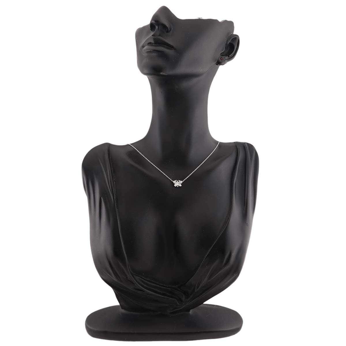 Butterfly Motif Diamond Necklace Platinum