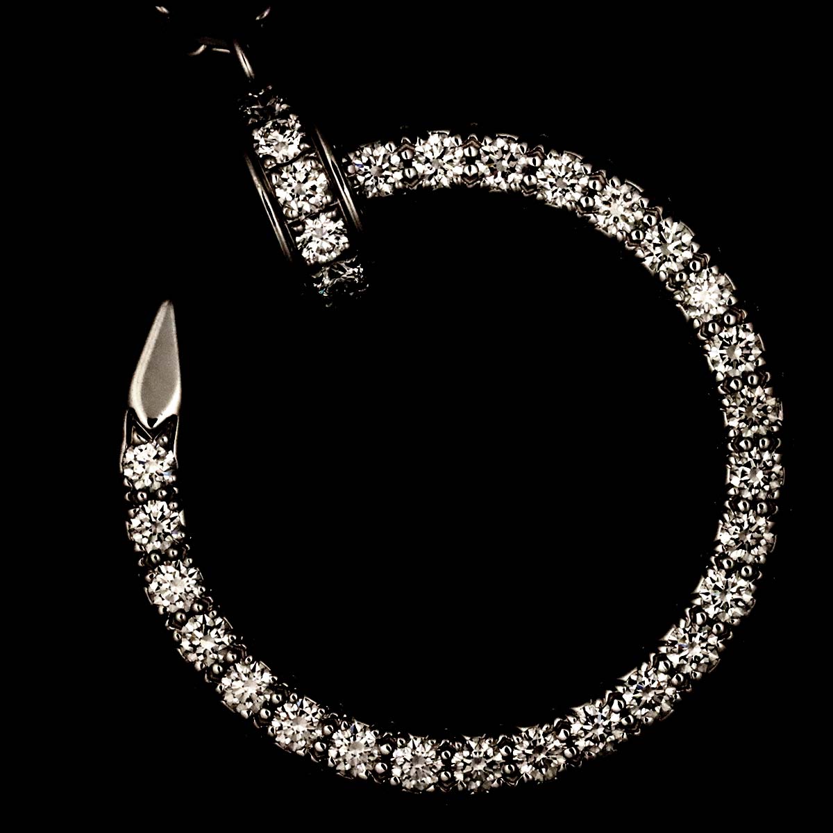 Juste Un Clou Diamond Necklace 18K White Gold 750