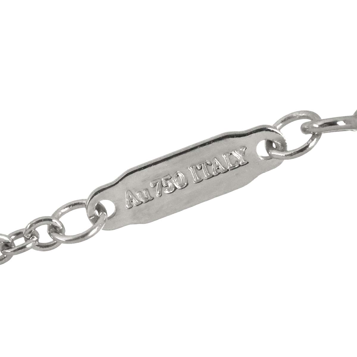 Knot Diamond 0.25ct Necklace 18K White Gold 750