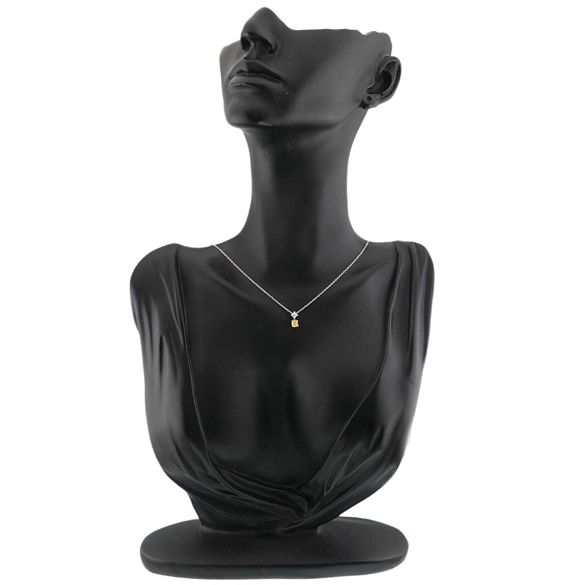 Lucida Diamond 0.32ct FY/IF Necklace Pt 18K YG