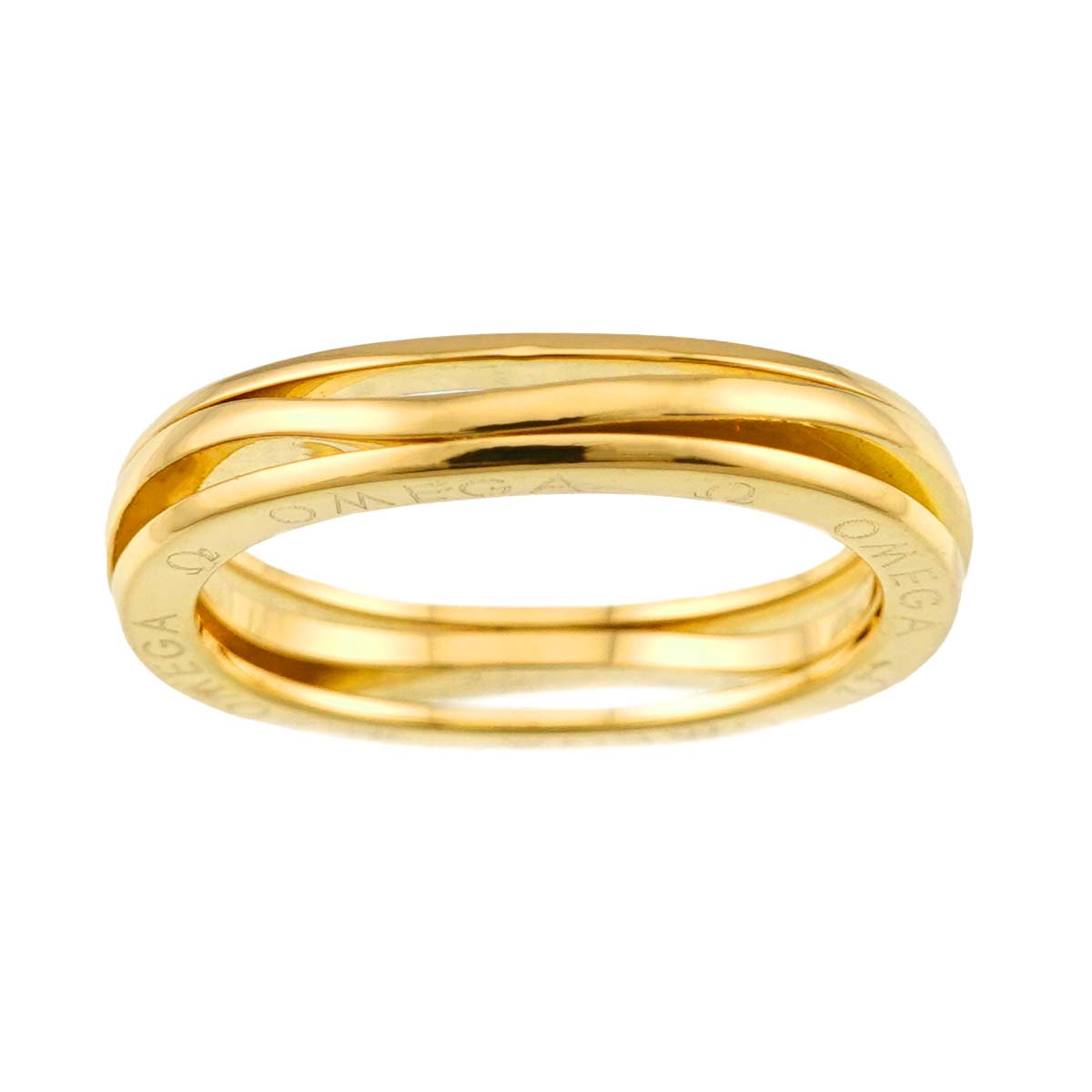 Ring 18K Yellow Gold 750 size53 6.25-6.5(US)