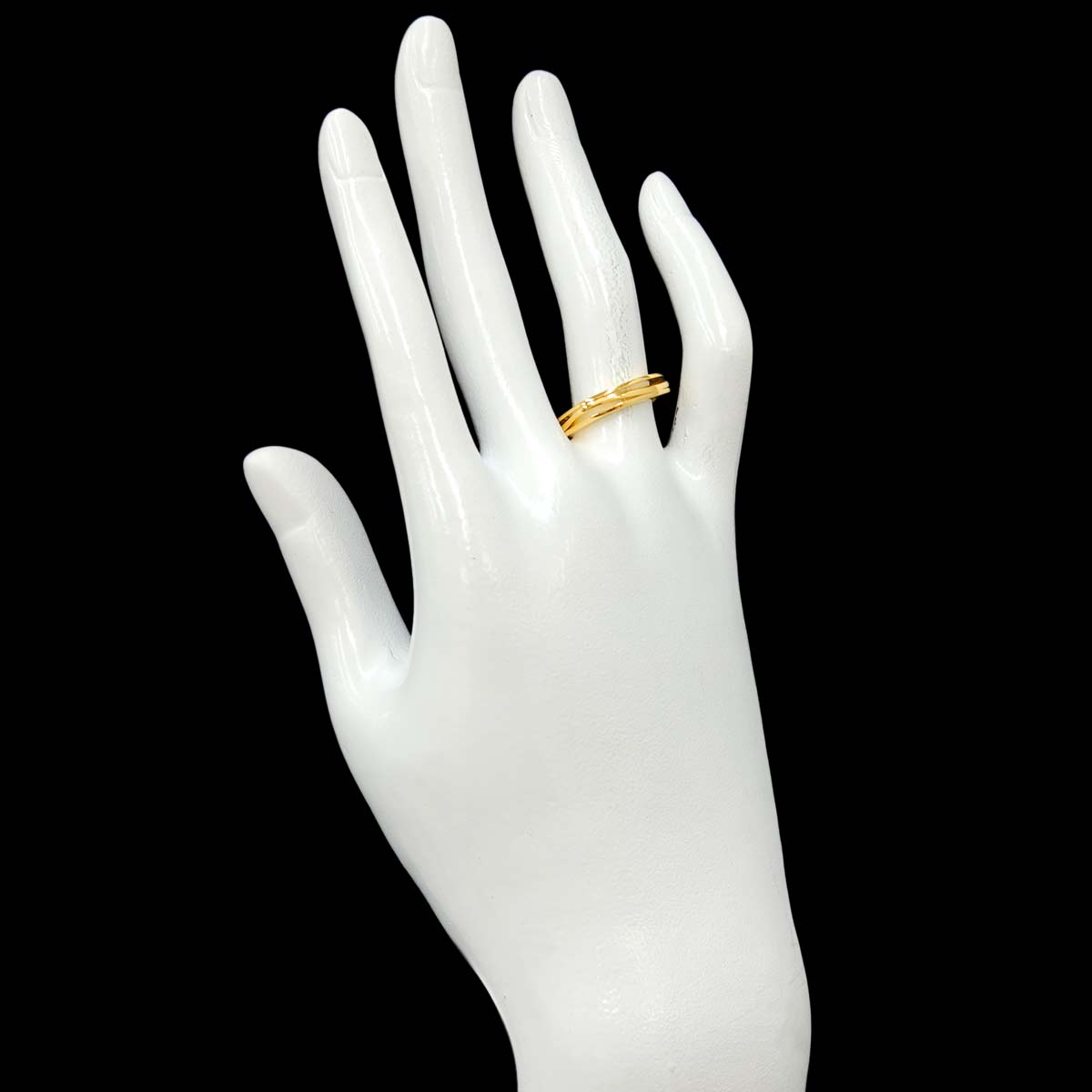 Ring 18K Yellow Gold 750 size53 6.25-6.5(US)