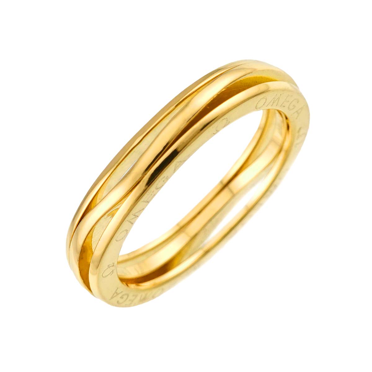 Ring 18K Yellow Gold 750 size53 6.25-6.5(US)