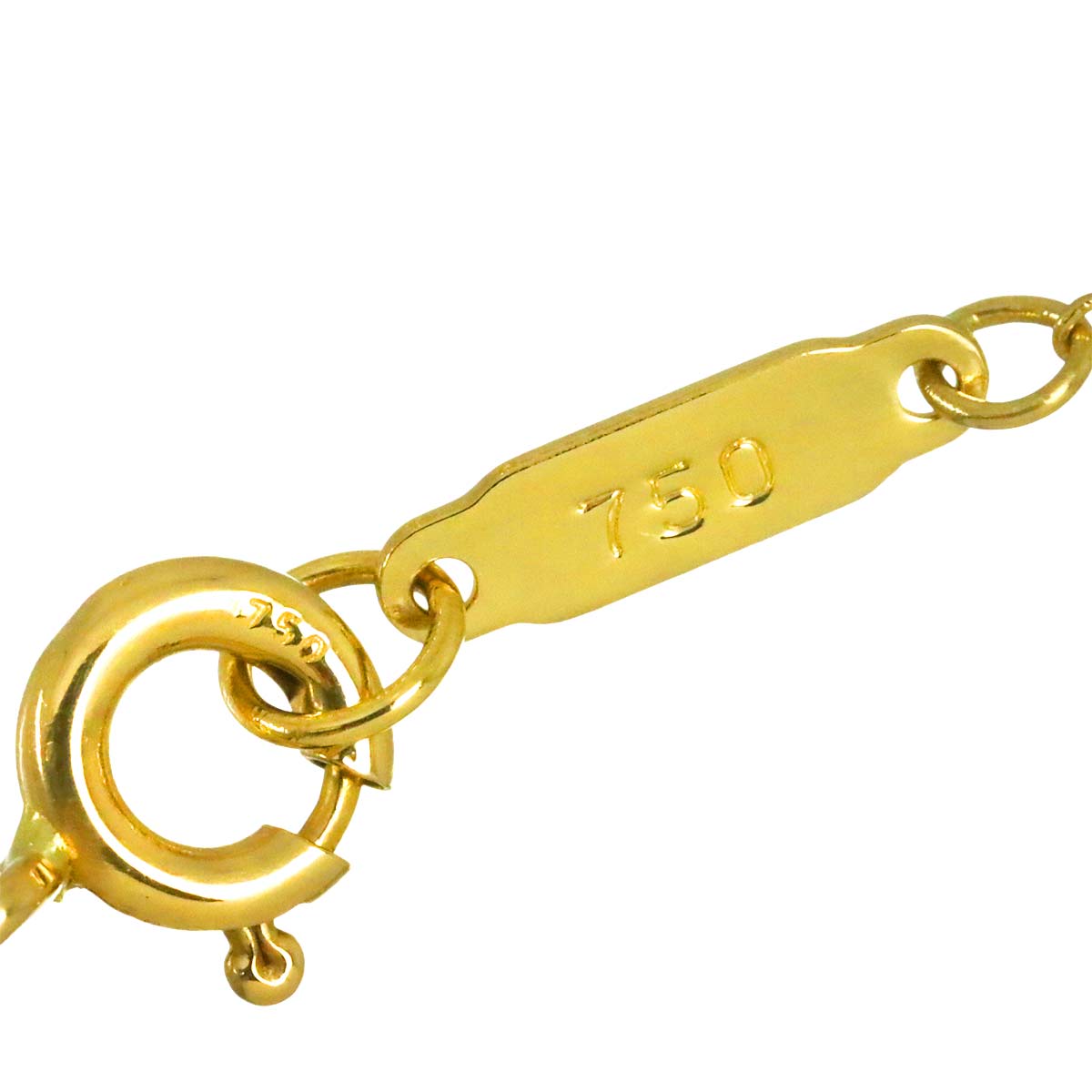 Dots Ball Diamond Necklace 18K Yellow Gold 750 Pt