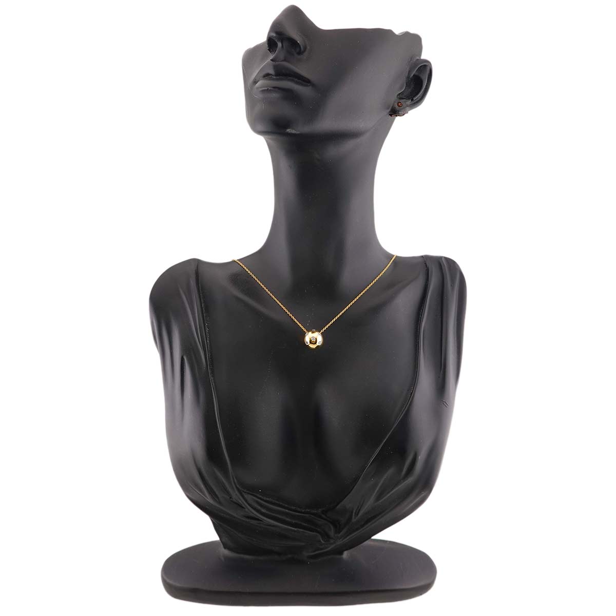 Dots Ball Diamond Necklace 18K Yellow Gold 750 Pt