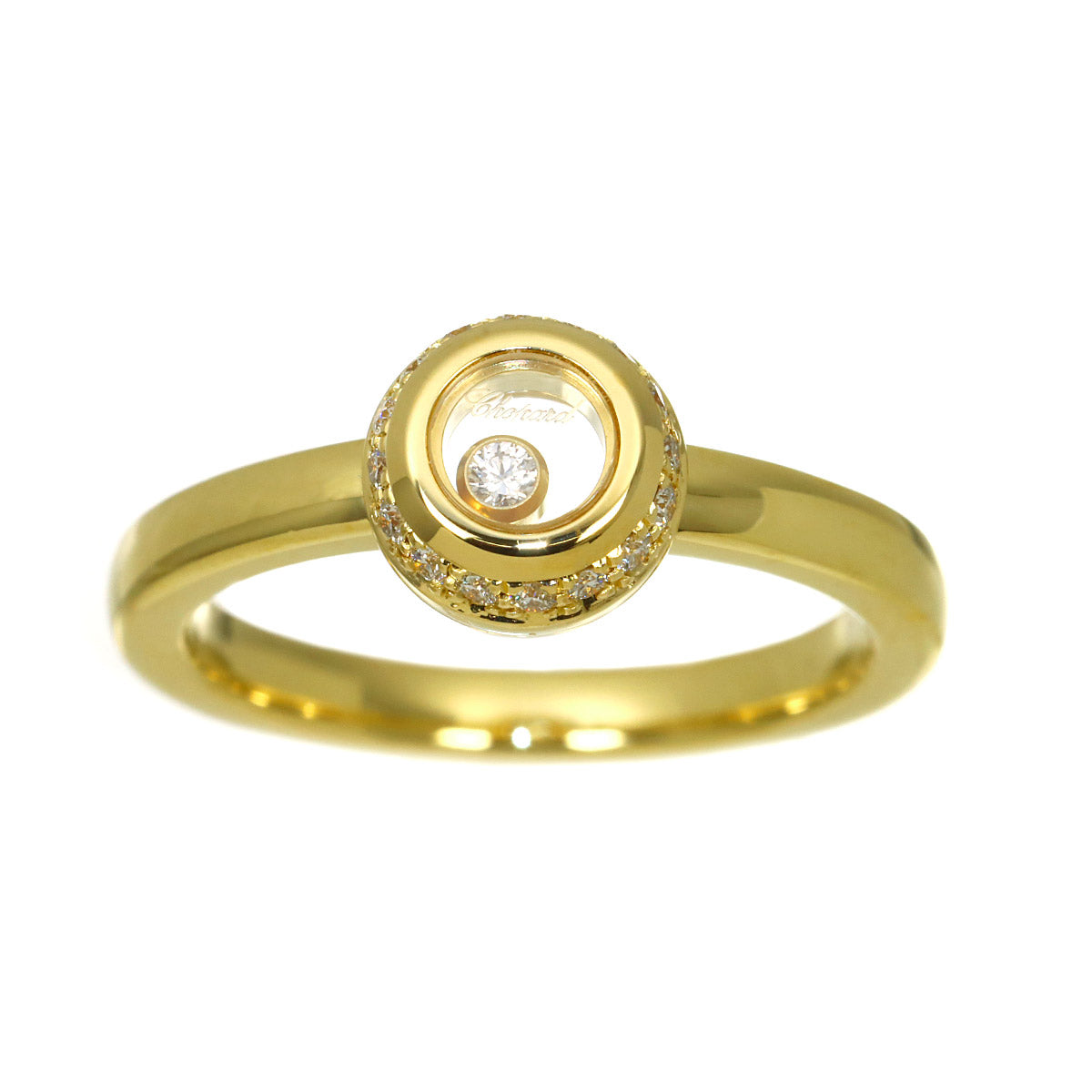 Happy Diamond Ring 18K YG 750 Size6.25-6.5(US)