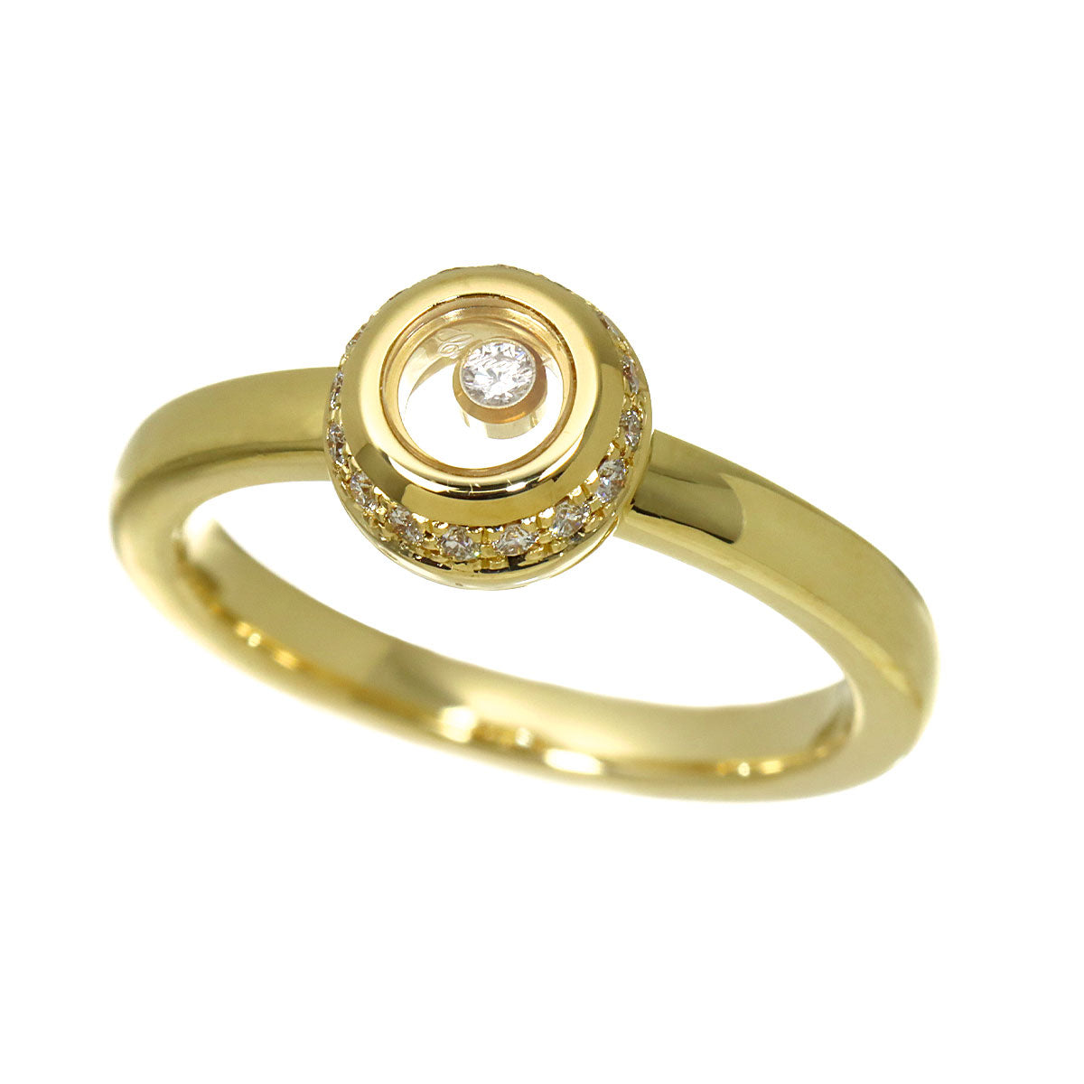 Happy Diamond Ring 18K YG 750 Size6.25-6.5(US)