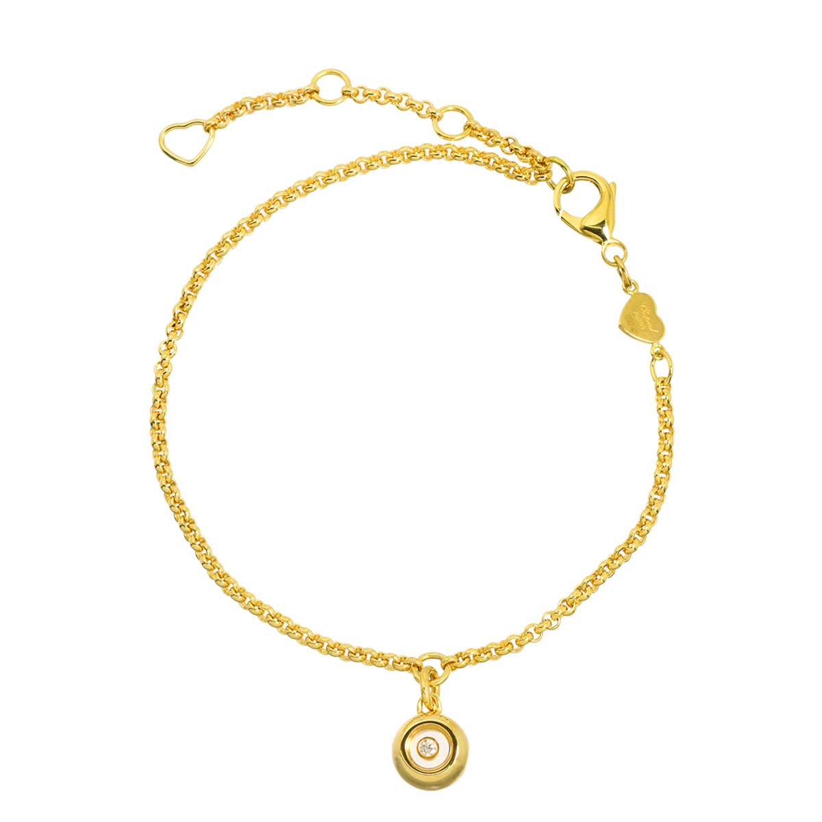 Happy Diamond Bracelet 18K YG Yellow Gold 750