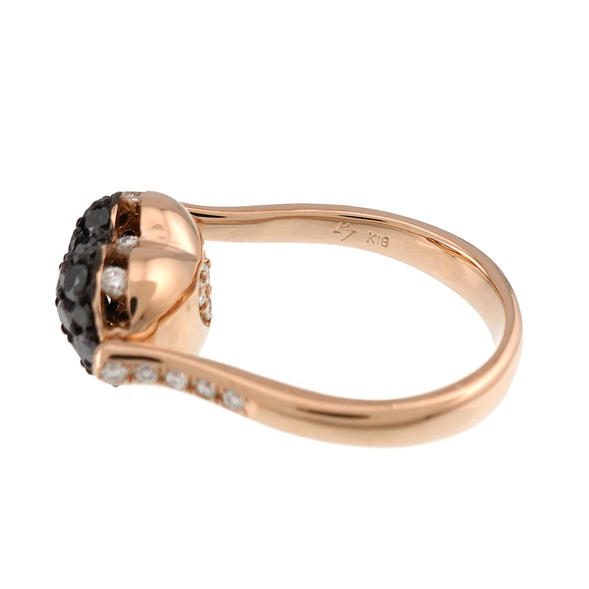 Diamond 0.95ct/0.22ct Ring 18K PG 750 size5.5-5.75(US)