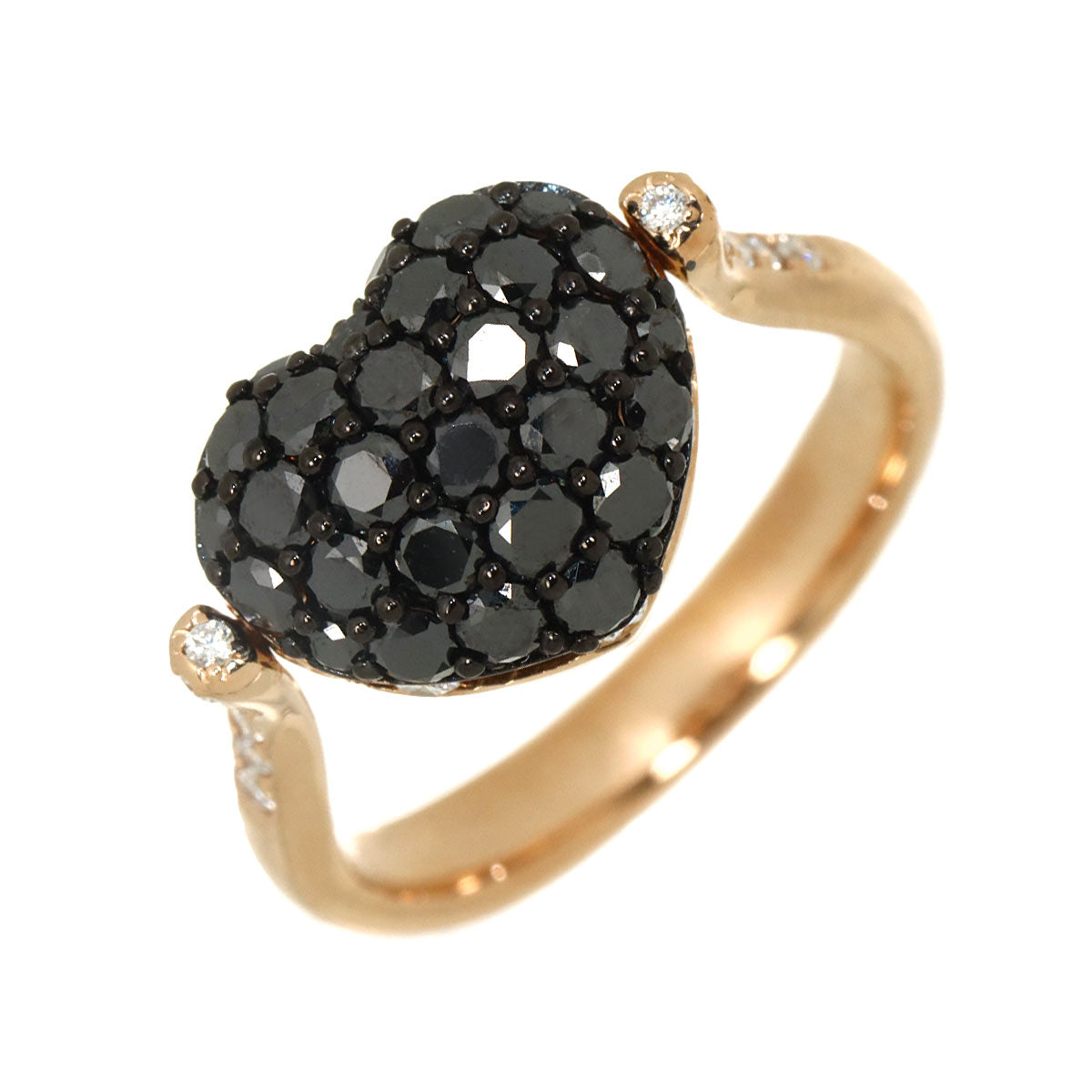 Diamond 0.95ct/0.22ct Ring 18K PG 750 size5.5-5.75(US)