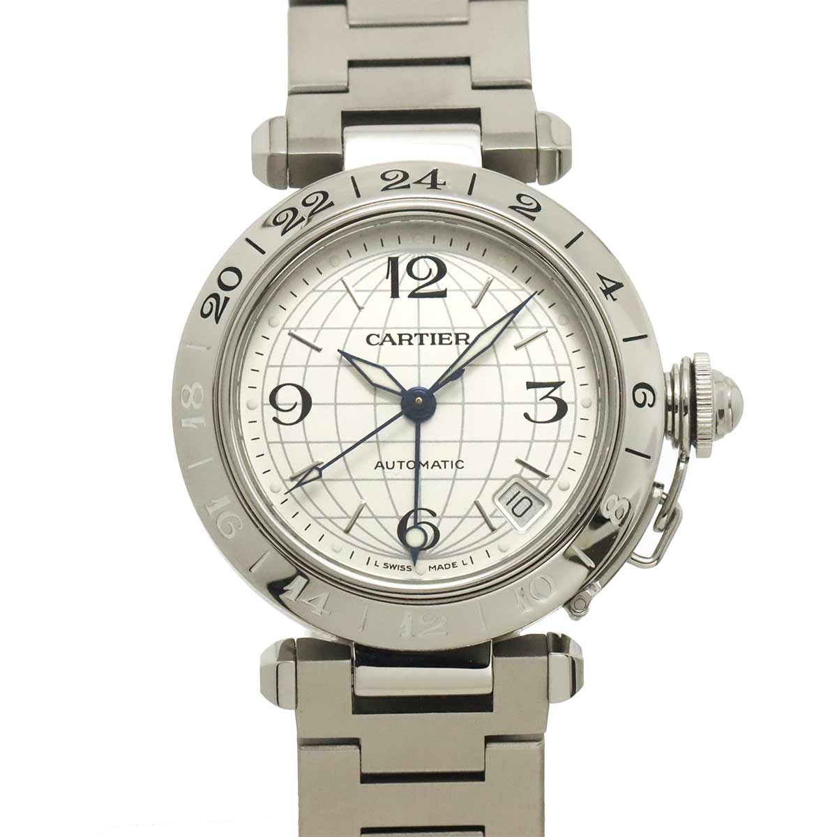 PashaC Meridian GMT W31078M7 Automatic Silver Dial Boys