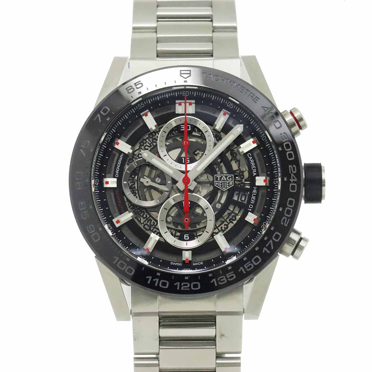 Carrera Caliber Heuer 01 CAR2A1W-0 Skeleton Dial