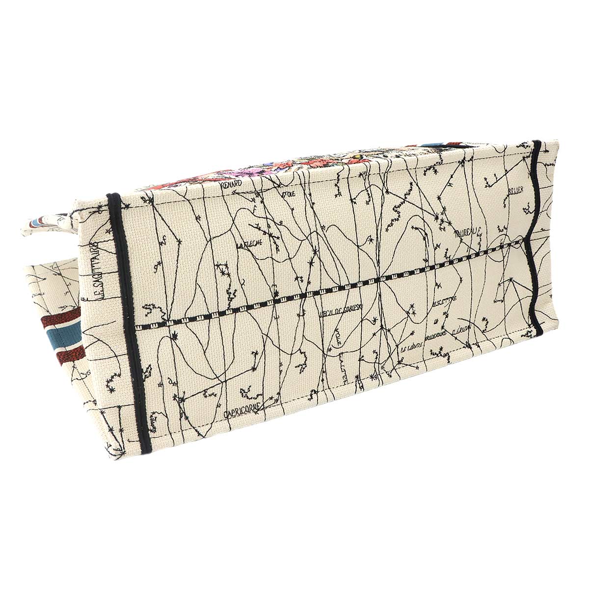 Toile De Jouy Book Tote Large Bag Canvas Multicolor