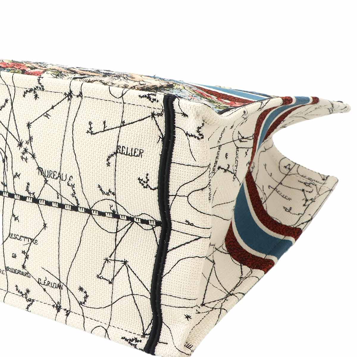 Toile De Jouy Book Tote Large Bag Canvas Multicolor