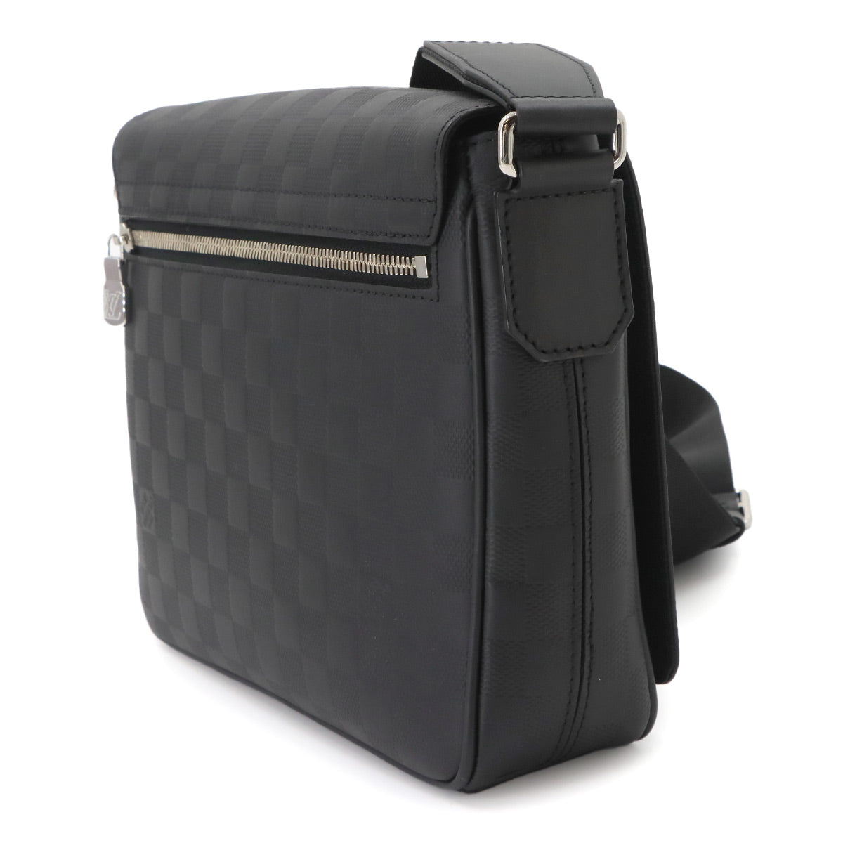 Damier Infini District PM NV3 Shoulder Bag Leather N42711