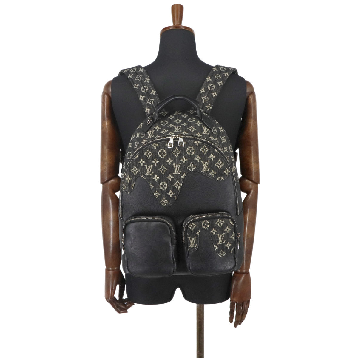 Monogram Denim Backpack Multipocket Leather M45973 NIGO