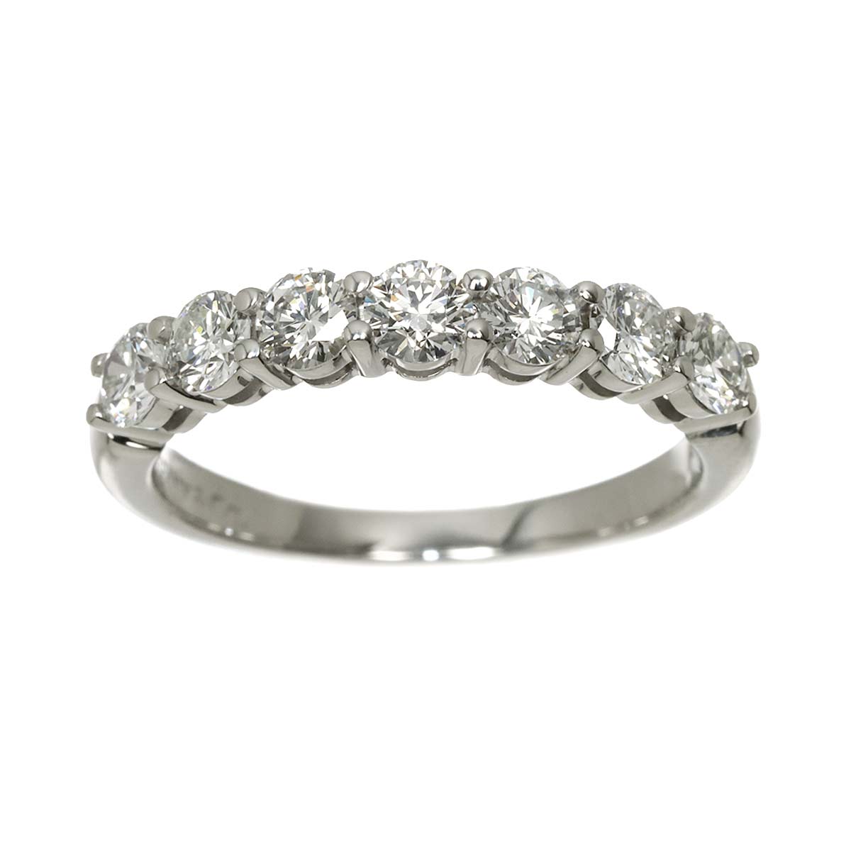 Forever Half Diamond Ring Platinum size6.5-6.75(US)