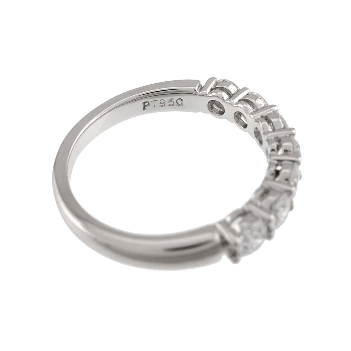 Forever Half Diamond Ring Platinum size6.5-6.75(US)