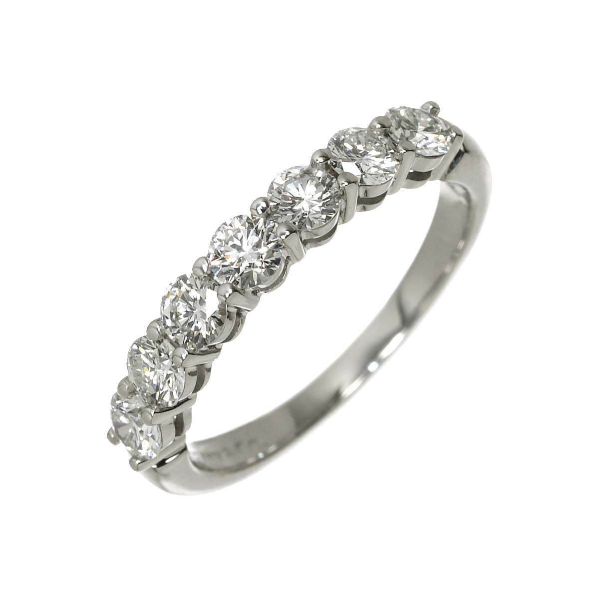 Forever Half Diamond Ring Platinum size6.5-6.75(US)