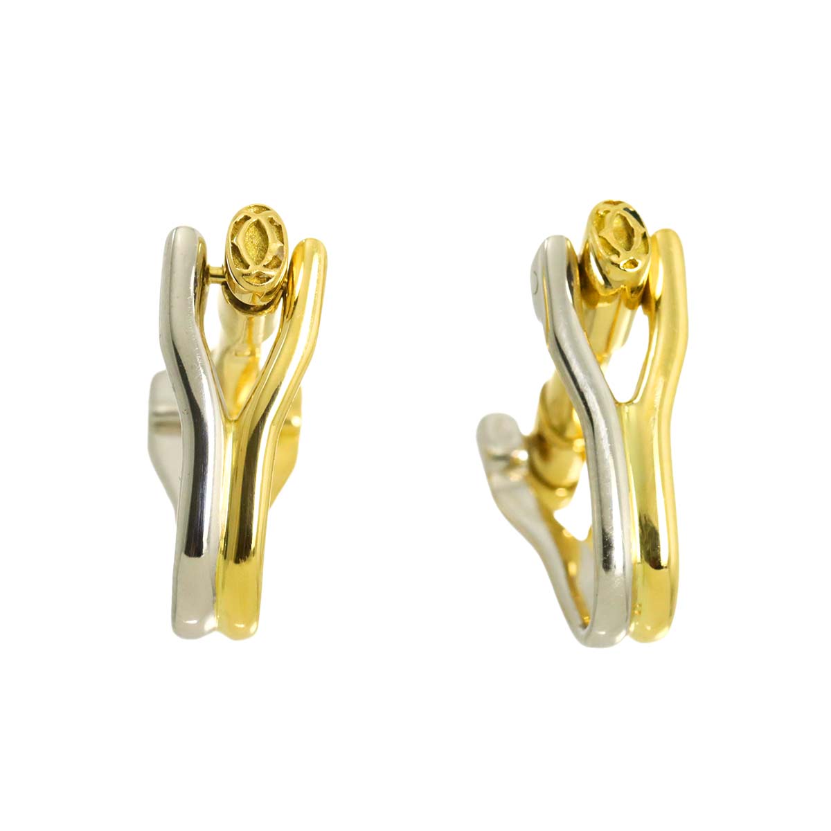 Cuff links 18K YG WG 750