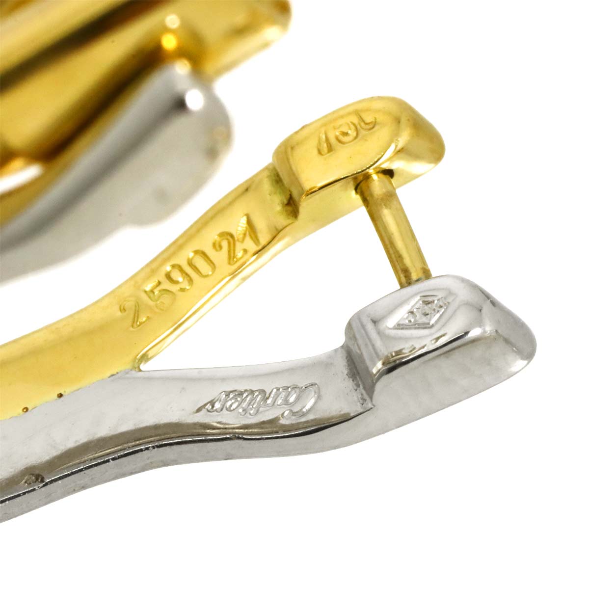 Cuff links 18K YG WG 750