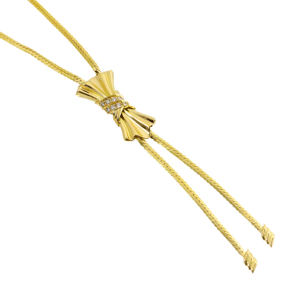 Diamond 0.37ct Necklace 18K Yellow Gold 750