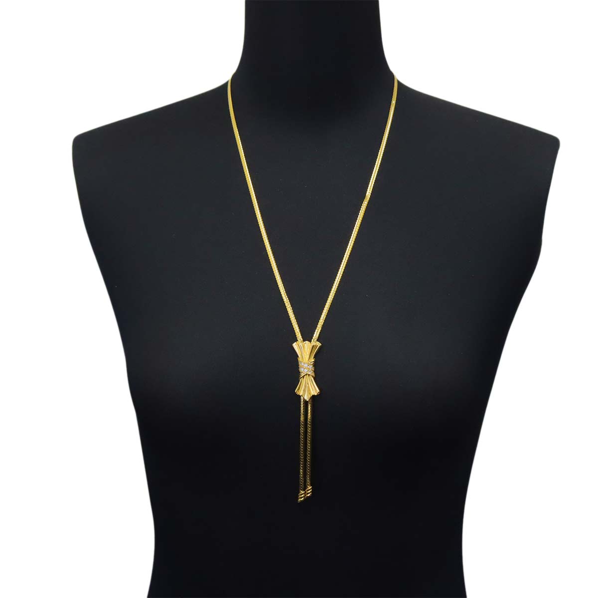 Diamond 0.37ct Necklace 18K Yellow Gold 750