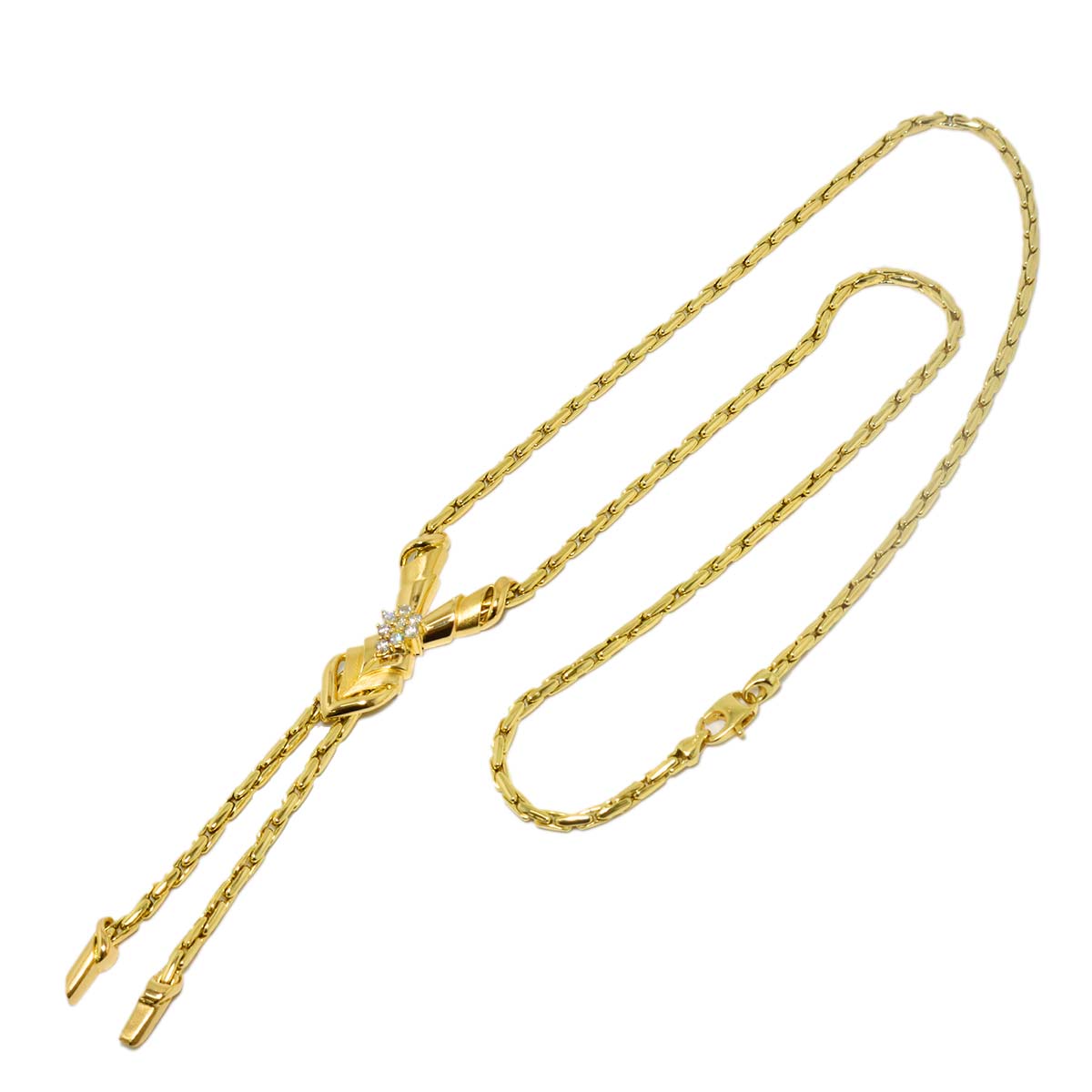 Diamond 0.61ct Necklace 18K Yellow Gold 750