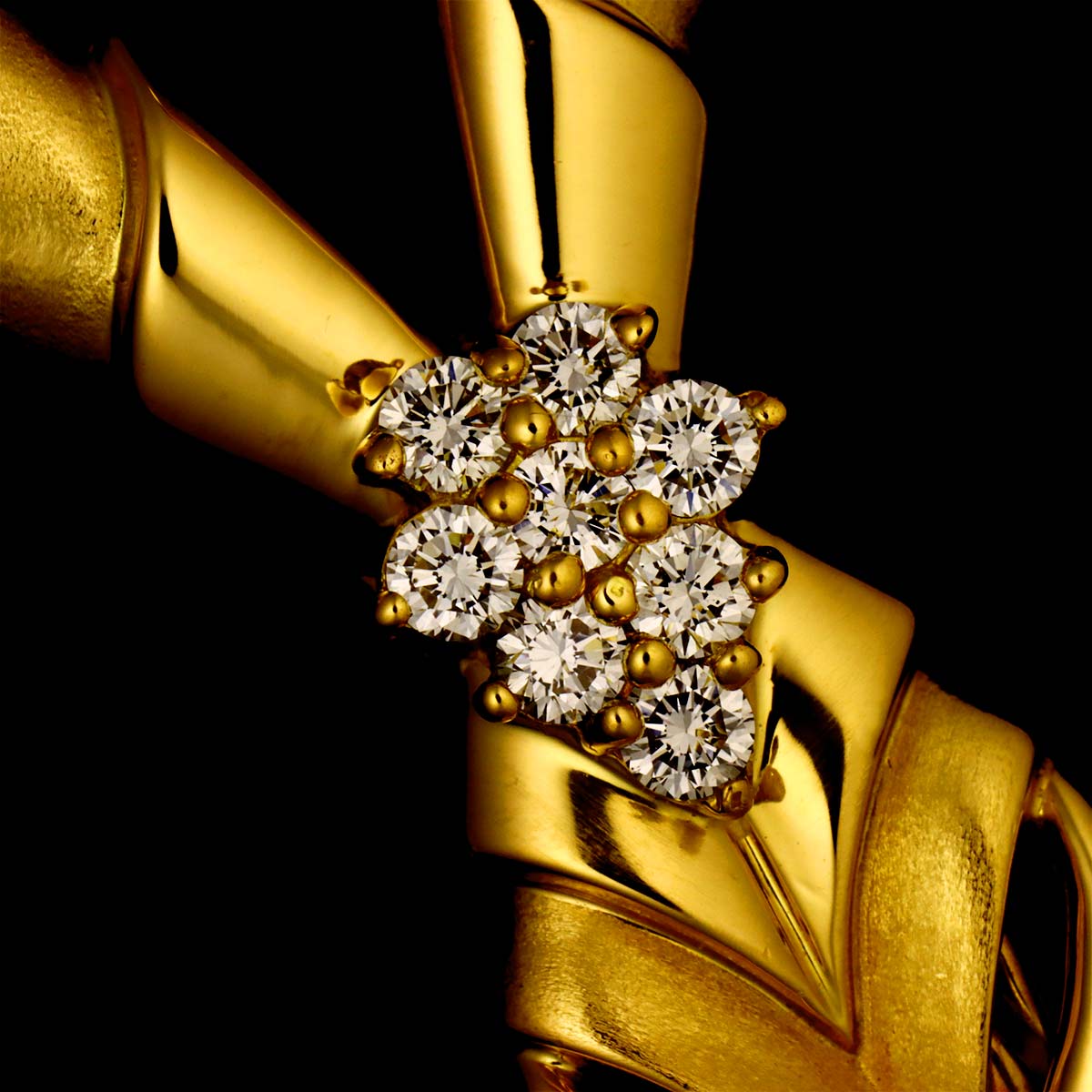 Diamond 0.61ct Necklace 18K Yellow Gold 750