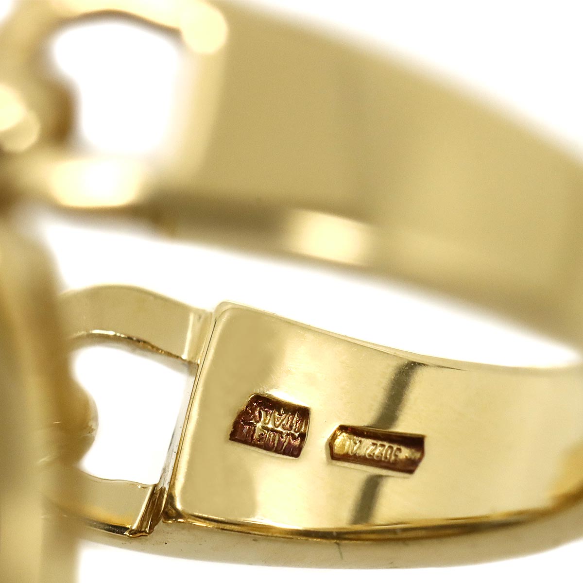 Astrale Cerchi Ceramic Ring 18K YG 750 5.5-5.75(US)