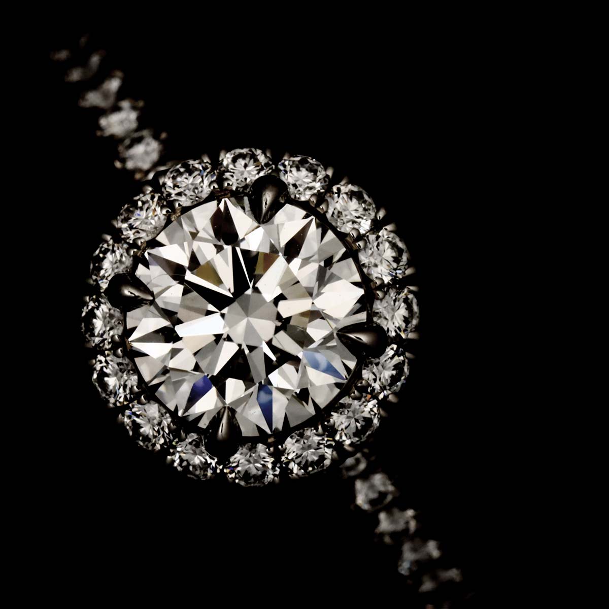 Diamond 0.71ct F/VVS2/3EX Ring Pt Size4.75-5(US)