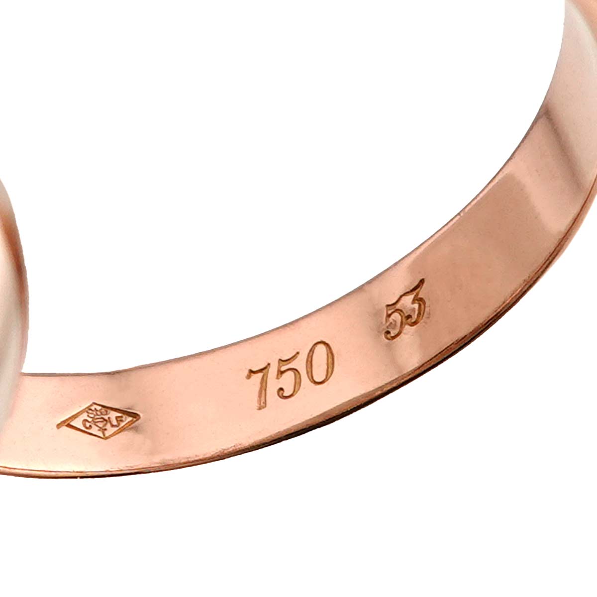 Trinity MM Ring 18K YG WG PG 750 Size53 6.25-6.5(US)