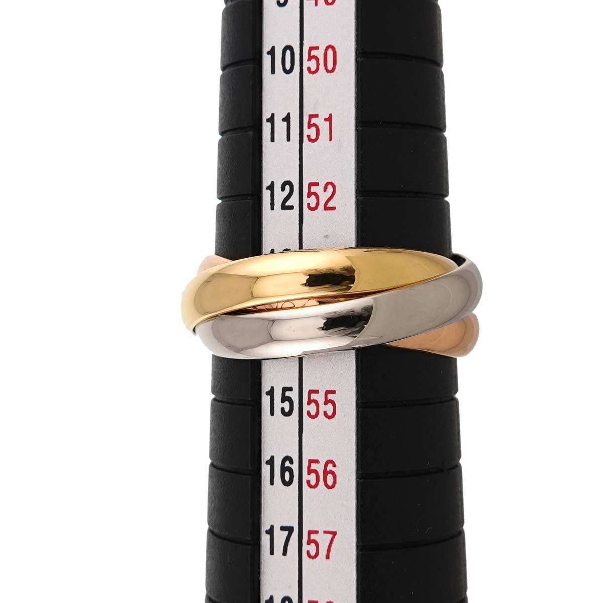 Trinity MM Ring 18K YG WG PG 750 Size53 6.25-6.5(US)