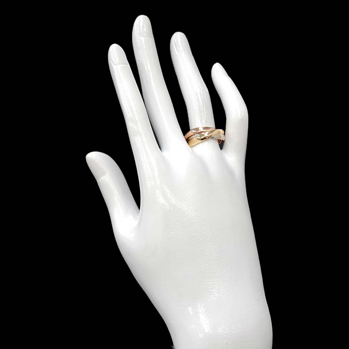 Trinity MM Ring 18K YG WG PG 750 Size53 6.25-6.5(US)