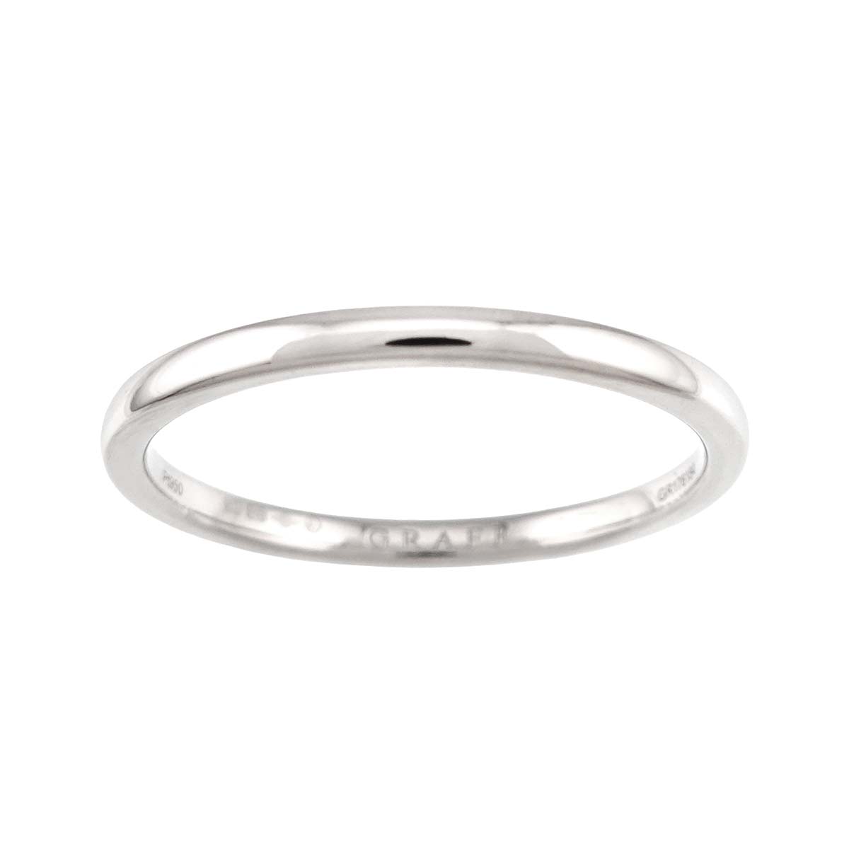 GRAFF DShape Bund Ring Pt Platinum Size10-10.25(US)