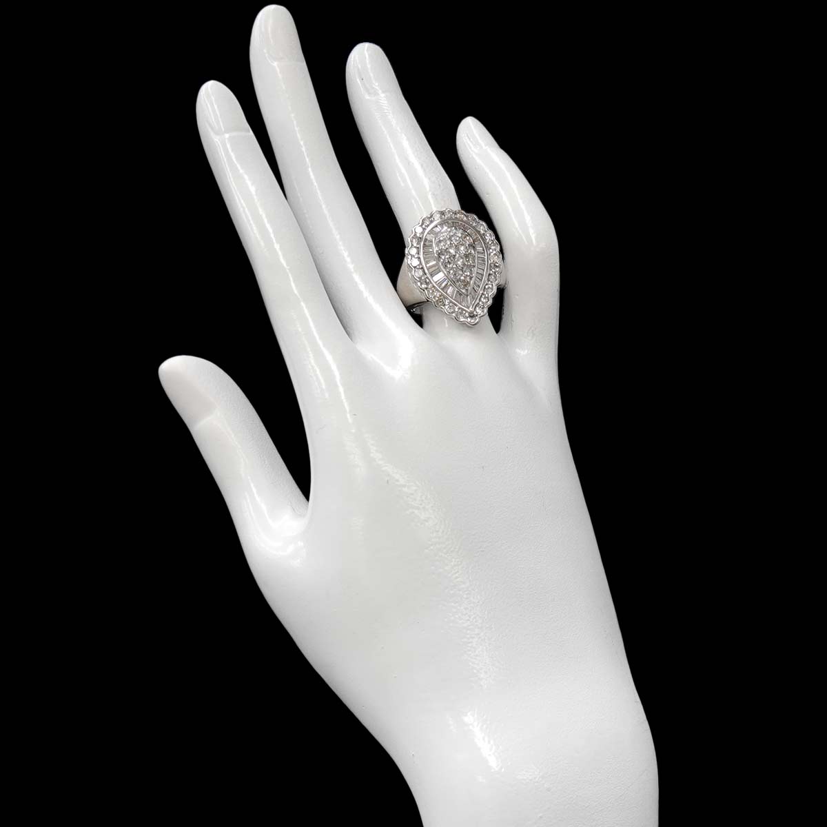 Diamond 3.00ct Ring Pt Platinum size6.5-6.75(US)