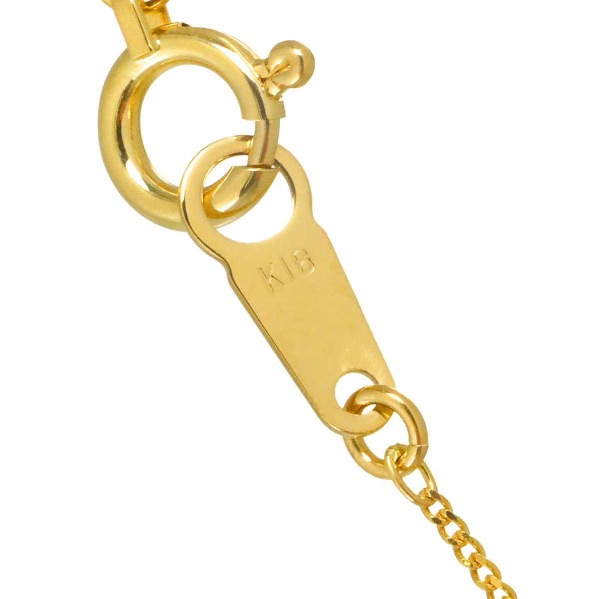 Diamond 0.15ct Necklace 18K YG Yellow Gold 750