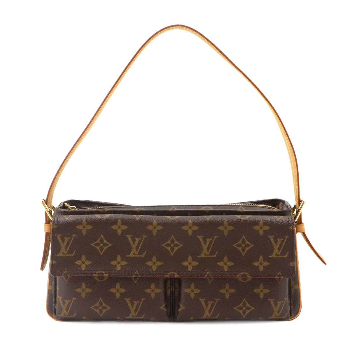 Monogram Viva Cite MM Shoulder Bag Brown M51164 Purse