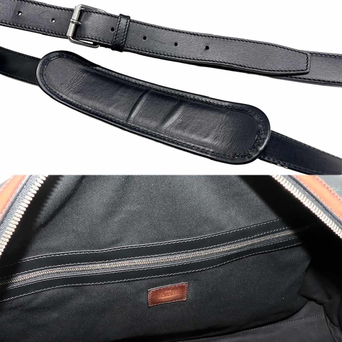 Week Off Boston Travel Shoulder Bag PVC Leather Black