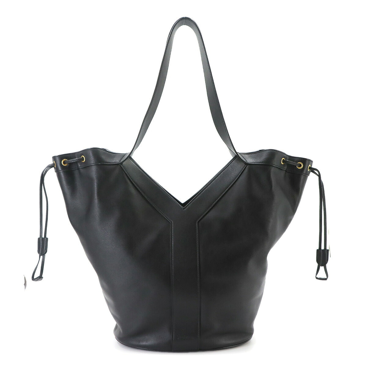 Y Hobo Tote Bag Leather Black 833160 Purse