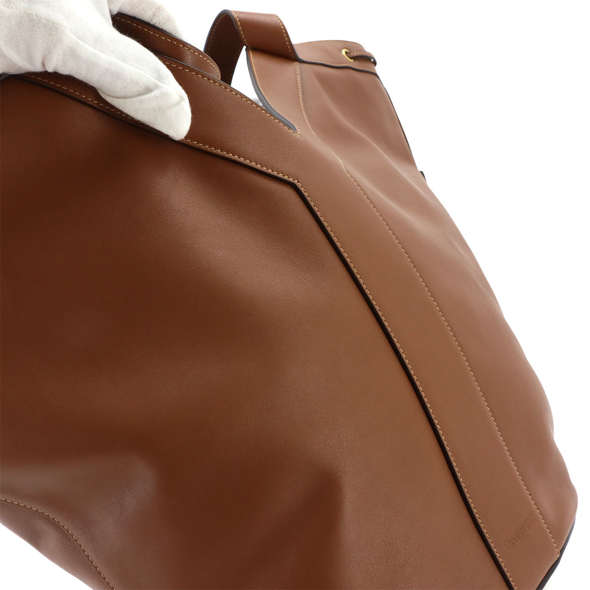 Y Hobo Tote Bag Leather Brown 833160 Purse